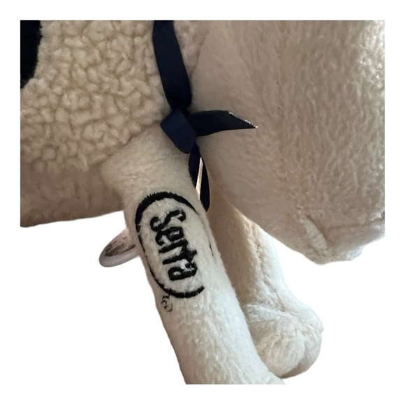 Serta Mattress 80th Anniversary Sheep Plush Advertising Cream 7” stuffed animal - Picture 3 of 5